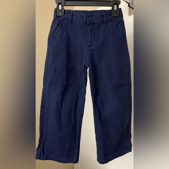 Janie and Jack Navy Cotton Pants Airplane 4T - Picture 1 of 6